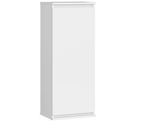 AKORD | Meuble Mural Salle de Bain | Élément Suspendu | pour Une Petit pièce | pour Les Livres | pour Les Petits Objets | Placard Mural | Armoirette Murale | étagère Murale Blanche