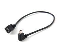 AKORD Câble d'extension Mini USB 2.0 type B mâle mâle à angle droit (1 mètre)