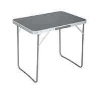AKORD | Table de Camping ARES | Pliable | Léger | Construction en Aluminium | Portable | Armature Solide | Facile à Utiliser | Excellent pour Les Voyages | Norme en 581 | 50x60x70 cm | Gris foncé