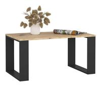 AKORD Table de Salon NOX | 92 x 45 x 53 cm | Table Basse Design Moderne | Tables Basses de Salon | Tableau Meuble de Rangement | Panneau Stratifié 16mm | Noir & Chêne Artisanal