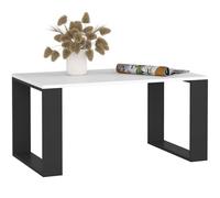 AKORD Table de Salon NOX | 92 x 45 x 53 cm | Table Basse Design Moderne | Tables Basses de Salon | Tableau Meuble de Rangement | Panneau Stratifié 16mm | Noir & Blanc