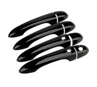 AKOUFALL 1 Ensemble Garniture Poignée Porte Intelligente Noire Brillante Adaptée Pour Maserati Pour Berline Ghibli 2014-2023 Poignée Intérieure Porte
