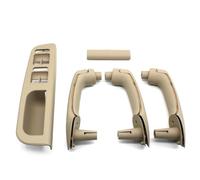 AKOUFALL Ensemble Poignées Porte Avant Gauche Droite LHD Noir Beige pour Bora pour Golf 4 MK4 pour Jetta 1999-2004 Poignée Intérieure Porte(Beige 8pcs)