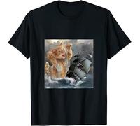 AKOXBFH Limited Cat Kitten Kraken Release The Kraken Krakitten T Shirt BlackXXL