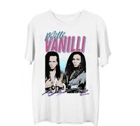 AKOXBFH Milli Vanilli Funny Gift for Fans Men T-ShirtWhite3XL