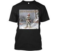 AKOXBFH NWT Forteresse Récits Patriotiques Canadian Metal Band Logo T Shirt BlackM