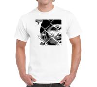 AKOXBFH One Flew Over The Cuckoo's Nest 70s Jack Nicholson Award Movie Fan T ShirtWhiteM