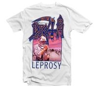 AKOXBFH Vintage Death Band Leprosy Heavy Cotton All Unisex Shirt Whites