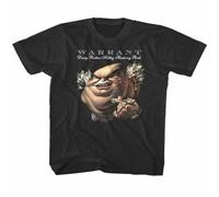 AKOXBFH Warrant Dirty Rotten Filthy Stinking Rich Kids T Shirt Album Cover Boy Youth Top BlackM