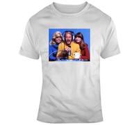 AKOXBFH WKRP in Cincinnati Johnny Fever Loni 70s TV Fan T Shirt WhiteXL