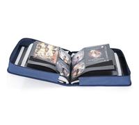 AKOZLIN Boîte de rangement pour DVD CD avec feuilles de titre extra larges, porte-reliure portable, portefeuille, album, pochette DVD, boîte de rangement pour films de protection, 200 unités de