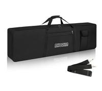 AKOZLIN Étui rembourré portable pour clavier 88 touches - Dimensions : 137,4 x 17 x 33,5 cm - Noir + jaune