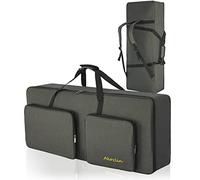 AKOZLIN Sac de transport pour clavier portable et durable pour piano électrique - Sac de transport universel étanche Oxford épais avec rembourrage perle de 10 mm, 61key - Length 41.7", Moderne