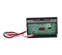 Akozon 0 56 Voltmètre Numérique Led à 3 Fils, Panneau de Compteur de Tension Dc 100V avec Protection contre l'inversion de polarité Jaune (#1)