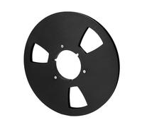 Akozon 1/4 Pouce 10,5 ”Tarip Vide Reel 3 Trous Aluminium Alloy Universal Reel For To Tape-joueurs, pour (BLACK)