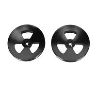 Akozon 1 Paire d'adaptateurs d'arbre Optique de Moyeu Nab 1/4" pour Studer ReVox, Akai - Base en Aluminium Poli Bobine à Bobine Ouvre-Ruban pour Chargement Universel (Black)