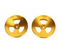 Akozon 1 Paire d'adaptateurs d'arbre Optique de Moyeu Nab 1/4" pour Studer ReVox, Akai - Base en Aluminium Poli Bobine à Bobine Ouvre-Ruban pour Chargement Universel (Gold)