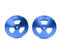 Akozon 1 Paire d'adaptateurs d'arbre Optique de Moyeu Nab 1/4" pour Studer ReVox, Akai - Base en Aluminium Poli Bobine à Bobine Ouvre-Ruban pour Chargement Universel (Blue)