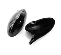 Akozon 1 Paire de Couvercles de Rétroviseurs Latéraux en Fiber de Carbone pour E90 E91 E92 E93, Remplacement élégant pour Rétroviseurs d'origine (noir brillant)