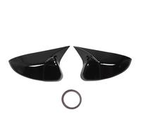 Akozon 1 Paire de Rétroviseur Couvre Les Couvre-absettes ABS Matériau de la Corne de Bœuf de la Corne Gauche du Miroir de la Porte Droite Gauche