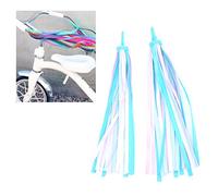Akozon 1 Paire de Rubans de Gland à Vélo Colorés pour Les Banderoles Amusants du Guidon pour 'ycles et Scooters (Bleu Ciel)