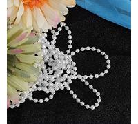 Akozon 10 M de Long Abs Imitation Perle Perle String Déco Cord pour la Maison DIY, Ornements et Artisanat (4MM blanc)