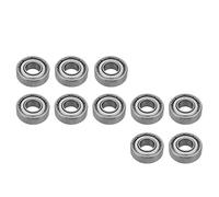 Akozon 10 Mini Roulements à Billes en Acier 698ZZ de 8 Mm de Diamètre Intérieur, Double Blindage pour un Fonctionnement Fluide, Idéal pour les Projets de Loisirs et les Applications Robotiques