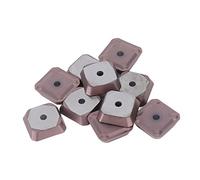 Akozon 10 Pack en Carbure CNC Inserts de Tournure pour les Lames d'outil de Finition Haute Performance de avec Revêtement (SEET1203)