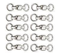 Akozon 10 Pcs de Pied d'oiseau en Acier Moins en Acier pour Perroquets Activité d'entraînement des Jambes pour Le Développement des Animaux de Compagnie (8#)