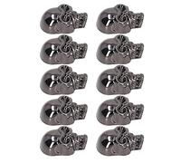 Akozon 10 PCS Skull Rivets Gothic Style Skull pour Vêtements, Chaussures et Sacs de Bricolage (#1)