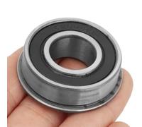 Akozon 10 Pièces F6202RS Roulements à Billes à Gorge Profonde de Précision 16 Mm - Construction en Acier pour Charges Radiales et Axiales dans les Moteurs, Boîtes de Vitesses et Applications Ry