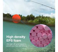 Akozon 100 Pièces Indicateur de Grève de Pêche de flottabilité en Mousse Accessoire de Matériel 4, 100 Pièces Flotteur de Pêche en Mousse Flotteurs Indicateur de Grève de Dérive Matériel de (4#)