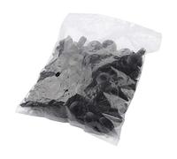 Akozon 100 Pièces Noir 8Mm Trou Voiture Rivets Fixation Garde-boue Pare-chocs Poussoirs pour