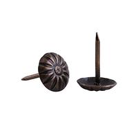 Akozon 100pcs Attaches Vintage Tapisserie d'ameublement Nails Bronze Métal Tags Meubles Canapé Porte De Chaussure Décoratif Tack Stud(11.2 * 16.6mm)