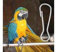 Akozon 100pcs Horme Accessoires d'oiseau Durable en Métal de Haute qualité pour Perroquets et Fournitures en Cage