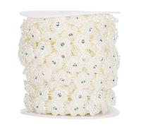 Akozon 10m Déco de Perle de Fausse Perle avec des Diamants Faux Diamants (Cinq étoiles pointues en forme)