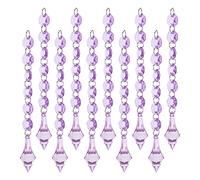 Akozon 10pcs 15 Cm Pendentifs en Larmes Acrylique (PURPLE)