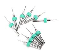 Akozon 10pcs 2 Flûtes en Carbure de Moulin à Haute Précision (2 lames 1.5mm (10 pièces))