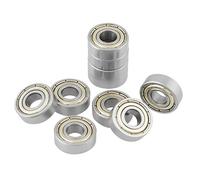 Akozon 10pcs 696ZZ roulements à billes 6 x 15 x 5 mm en acier inoxydable