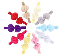 Akozon 10pcs Babyband Baby Bandband Fabric Bowknot Flower Bandons pour les Tout-petits - Accessoires à la Mode pour les Enfants