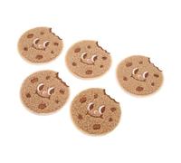 Akozon 10pcs Cookie Mignon Cookie brodé Patches Cartoon Applique Iron On et Coudre sur des Plaques pour Sacs à Dos, Jeans, Vestes et Vêtements Bricolage