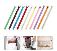 Akozon 10pcs en Dentelle à Glissière Mixte Bud Silk Shape No.3 Accessoires de Couture en Nylon, 35 Cm