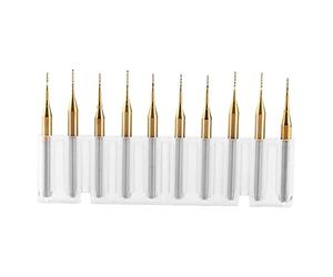 Akozon 10pcs Fraise en Bout Coat Tungsten Carbure 3 1.175mmx0.6mm