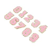 Akozon 10pcs Pink Number Patches Fer Exquis sur Patchs pour Personnaliser les Vestes, les Chemises, les Sacs et les Chaussures