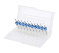 Akozon 10pcs Tungsten Carbide Micro Drill Bits pour le Nettoyage de la Buse de l'imprimante 3D et l'entretien des PCB 0,5 Mm Précision