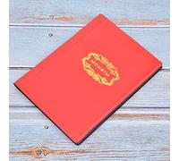 Akozon 120 POCHETS Coin Album Mini Size 10 Pages Pages College Collection Book for Money Collecting (Rouge)