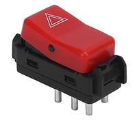 Akozon 1248200110 Commutateur de Feux de Danger Interrupteur Commutateur de Clignotant D'urgence pour Feux de Détresse Remplacement Rouge W124 W201 W202