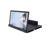 Akozon 14 Loupe D'écran de Téléphone Portable Amplificateurs D'écran sur Support Pliable Films Vidéos (Black)