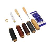 Akozon 16pcs Kit de Couture de Réparation de Cuir Professionnel
