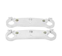 Akozon 1Paire de 22 Mm/0,87 Pouces Fourches de Fourche Avant pour vélo Fourche Inversée Inférieure Triple Té de Serrage à l'envers Remplacement pour Mini Moteur Dirt Bike Moto